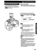 Предварительный просмотр 39 страницы Panasonic Palmcorder PV-D607 User Manual