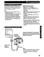 Предварительный просмотр 43 страницы Panasonic Palmcorder PV-D607 User Manual