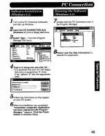 Предварительный просмотр 45 страницы Panasonic Palmcorder PV-D607 User Manual