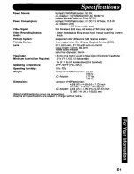 Предварительный просмотр 51 страницы Panasonic Palmcorder PV-D607 User Manual