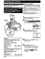 Предварительный просмотр 12 страницы Panasonic Palmcorder PV-D776 User Manual