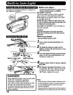 Предварительный просмотр 18 страницы Panasonic Palmcorder PV-D776 User Manual