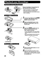 Предварительный просмотр 26 страницы Panasonic Palmcorder PV-D776 User Manual