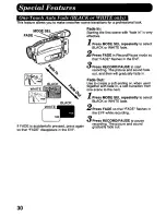 Предварительный просмотр 30 страницы Panasonic Palmcorder PV-D776 User Manual