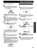 Предварительный просмотр 41 страницы Panasonic Palmcorder PV-D776 User Manual