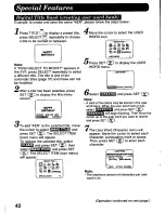 Предварительный просмотр 42 страницы Panasonic Palmcorder PV-D776 User Manual