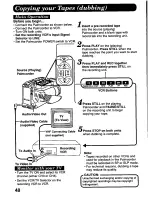 Предварительный просмотр 48 страницы Panasonic Palmcorder PV-D776 User Manual