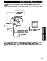 Предварительный просмотр 49 страницы Panasonic Palmcorder PV-D776 User Manual