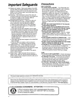 Preview for 4 page of Panasonic Palmcorder PV-DC352 User Manual