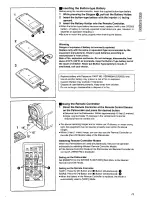 Preview for 11 page of Panasonic Palmcorder PV-DC352 User Manual