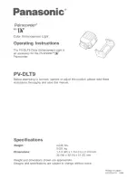 Preview for 1 page of Panasonic Palmcorder PV-DLT9 Operating Instructions