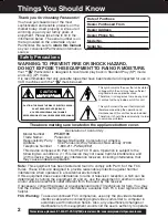 Предварительный просмотр 2 страницы Panasonic Palmcorder PV-DV103 Operating Instructions Manual