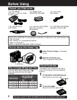 Предварительный просмотр 6 страницы Panasonic Palmcorder PV-DV103 Operating Instructions Manual