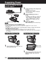 Предварительный просмотр 14 страницы Panasonic Palmcorder PV-DV103 Operating Instructions Manual