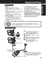 Предварительный просмотр 15 страницы Panasonic Palmcorder PV-DV103 Operating Instructions Manual