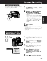 Предварительный просмотр 19 страницы Panasonic Palmcorder PV-DV103 Operating Instructions Manual