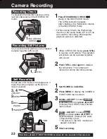 Предварительный просмотр 22 страницы Panasonic Palmcorder PV-DV103 Operating Instructions Manual