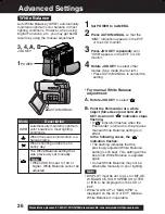 Предварительный просмотр 26 страницы Panasonic Palmcorder PV-DV103 Operating Instructions Manual