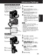 Предварительный просмотр 29 страницы Panasonic Palmcorder PV-DV103 Operating Instructions Manual