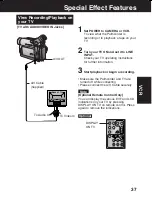 Предварительный просмотр 37 страницы Panasonic Palmcorder PV-DV103 Operating Instructions Manual