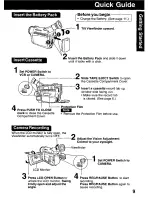 Предварительный просмотр 9 страницы Panasonic Palmcorder PV-DV121 User Manual