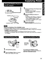 Предварительный просмотр 11 страницы Panasonic Palmcorder PV-DV121 User Manual