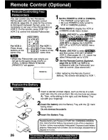 Предварительный просмотр 26 страницы Panasonic Palmcorder PV-DV121 User Manual