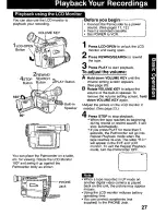 Предварительный просмотр 27 страницы Panasonic Palmcorder PV-DV121 User Manual