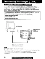 Предварительный просмотр 58 страницы Panasonic Palmcorder PV-DV121 User Manual