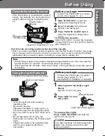 Предварительный просмотр 7 страницы Panasonic Palmcorder PV-DV201 Operating Manual