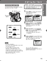 Предварительный просмотр 13 страницы Panasonic Palmcorder PV-DV201 Operating Manual