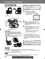 Предварительный просмотр 22 страницы Panasonic Palmcorder PV-DV201 Operating Manual