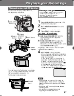 Предварительный просмотр 27 страницы Panasonic Palmcorder PV-DV201 Operating Manual