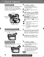 Предварительный просмотр 42 страницы Panasonic Palmcorder PV-DV201 Operating Manual