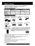 Предварительный просмотр 6 страницы Panasonic Palmcorder PV-DV202 Operating Instructions Manual