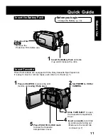 Предварительный просмотр 11 страницы Panasonic Palmcorder PV-DV202 Operating Instructions Manual