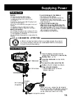 Предварительный просмотр 15 страницы Panasonic Palmcorder PV-DV202 Operating Instructions Manual