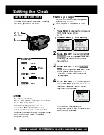 Предварительный просмотр 16 страницы Panasonic Palmcorder PV-DV202 Operating Instructions Manual