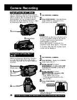 Предварительный просмотр 20 страницы Panasonic Palmcorder PV-DV202 Operating Instructions Manual