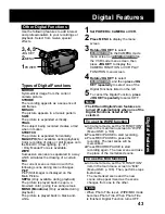 Предварительный просмотр 43 страницы Panasonic Palmcorder PV-DV202 Operating Instructions Manual