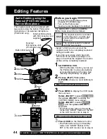 Предварительный просмотр 44 страницы Panasonic Palmcorder PV-DV202 Operating Instructions Manual