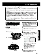 Предварительный просмотр 49 страницы Panasonic Palmcorder PV-DV202 Operating Instructions Manual