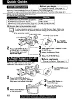 Предварительный просмотр 10 страницы Panasonic Palmcorder PV-DV221 User Manual