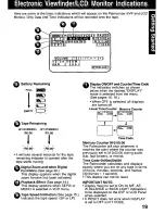 Предварительный просмотр 19 страницы Panasonic Palmcorder PV-DV221 User Manual