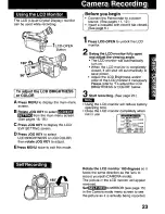 Предварительный просмотр 23 страницы Panasonic Palmcorder PV-DV221 User Manual