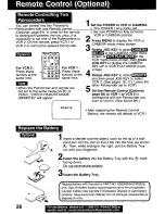 Предварительный просмотр 26 страницы Panasonic Palmcorder PV-DV221 User Manual