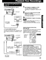 Предварительный просмотр 31 страницы Panasonic Palmcorder PV-DV221 User Manual