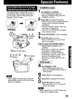 Предварительный просмотр 39 страницы Panasonic Palmcorder PV-DV221 User Manual