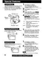 Предварительный просмотр 42 страницы Panasonic Palmcorder PV-DV221 User Manual