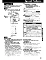 Предварительный просмотр 43 страницы Panasonic Palmcorder PV-DV221 User Manual